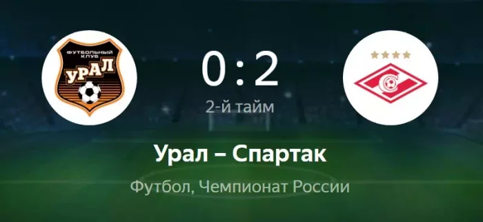 Урал - Спартак видео обзор матча Кубка России от 6 августа 2022