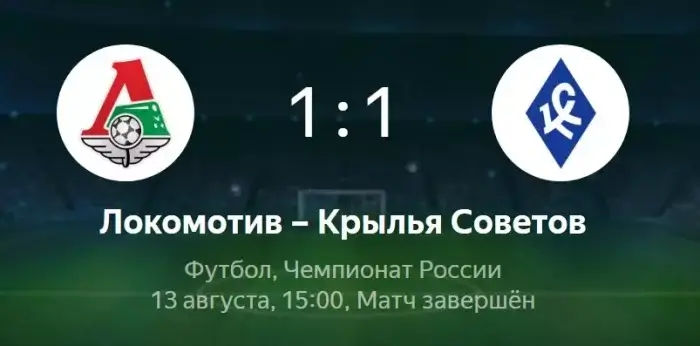 Локомотив - Крылья Советов видео обзор матча РПЛ от 13 августа 2022