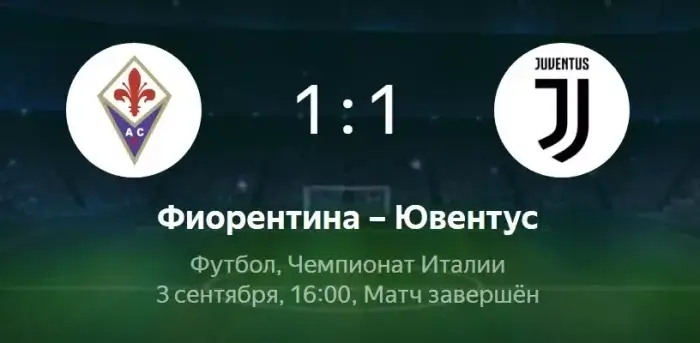 Фиорентина - Ювентус обзор