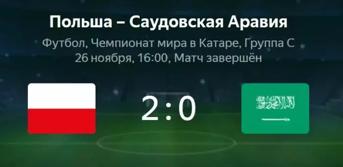 Польша - Саудовская Аравия видео обзор матча ЧМ от 26 ноября 2022