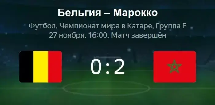 Бельгия - Марокко видео обзор матча ЧМ от 27 ноября 2022
