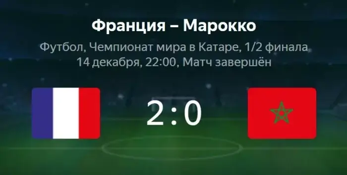 Франция - Марокко видео обзор матча Чемпионата Мира от 14 декабря 2022
