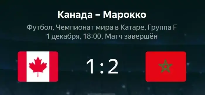 Канада - Марокко видео обзор матча ЧМ от 1 декабря 2022