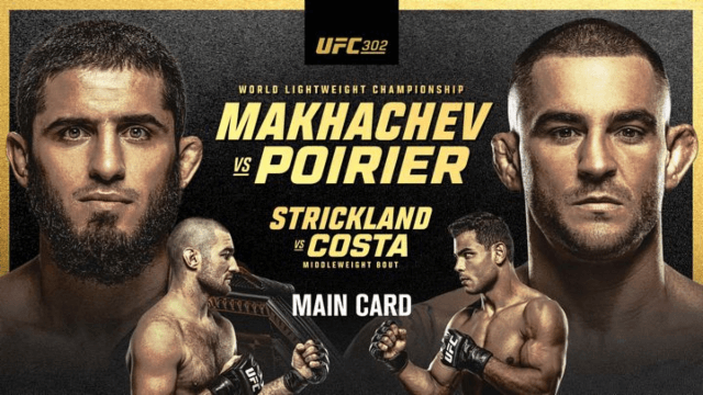 UFC 302 смотреть онлайн прямая видео трансляция боёв